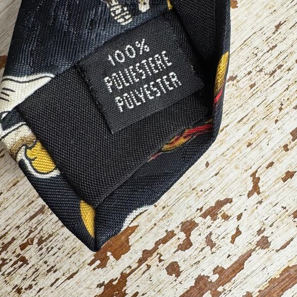 VTG Mickey Unlimited Disney Mickey Mouse Aviation Pilot Pointed Neck Tie - Picture 6 of 8